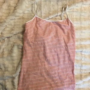 Orange and White striped cami